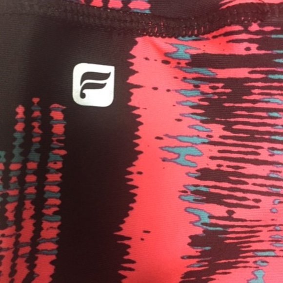 Fabletics Womens Powerhold Leggings Neon Pattern - Picture 5 of 6